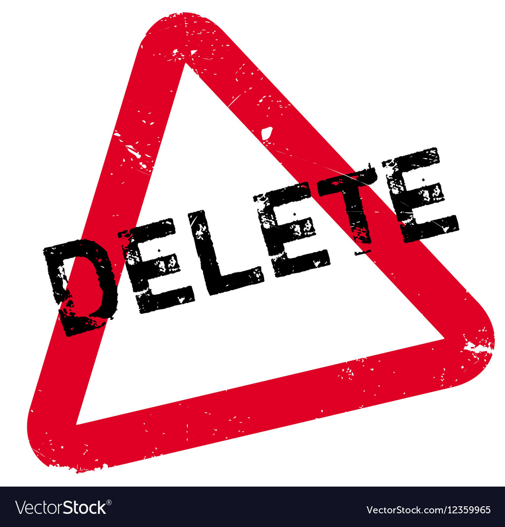 Delete rubber stamp