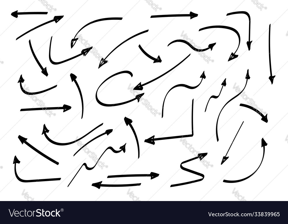 Doodle symbols pointer icons graphic