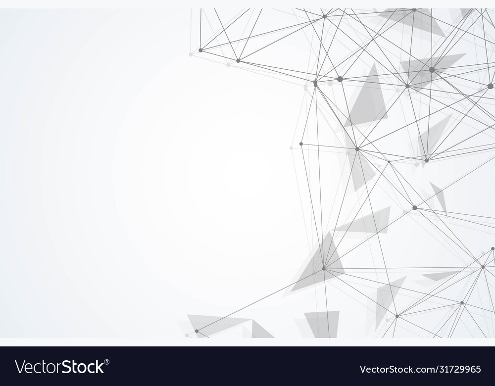 Geometric abstract background with connected line Vector Image Geometric abstract background with connected line