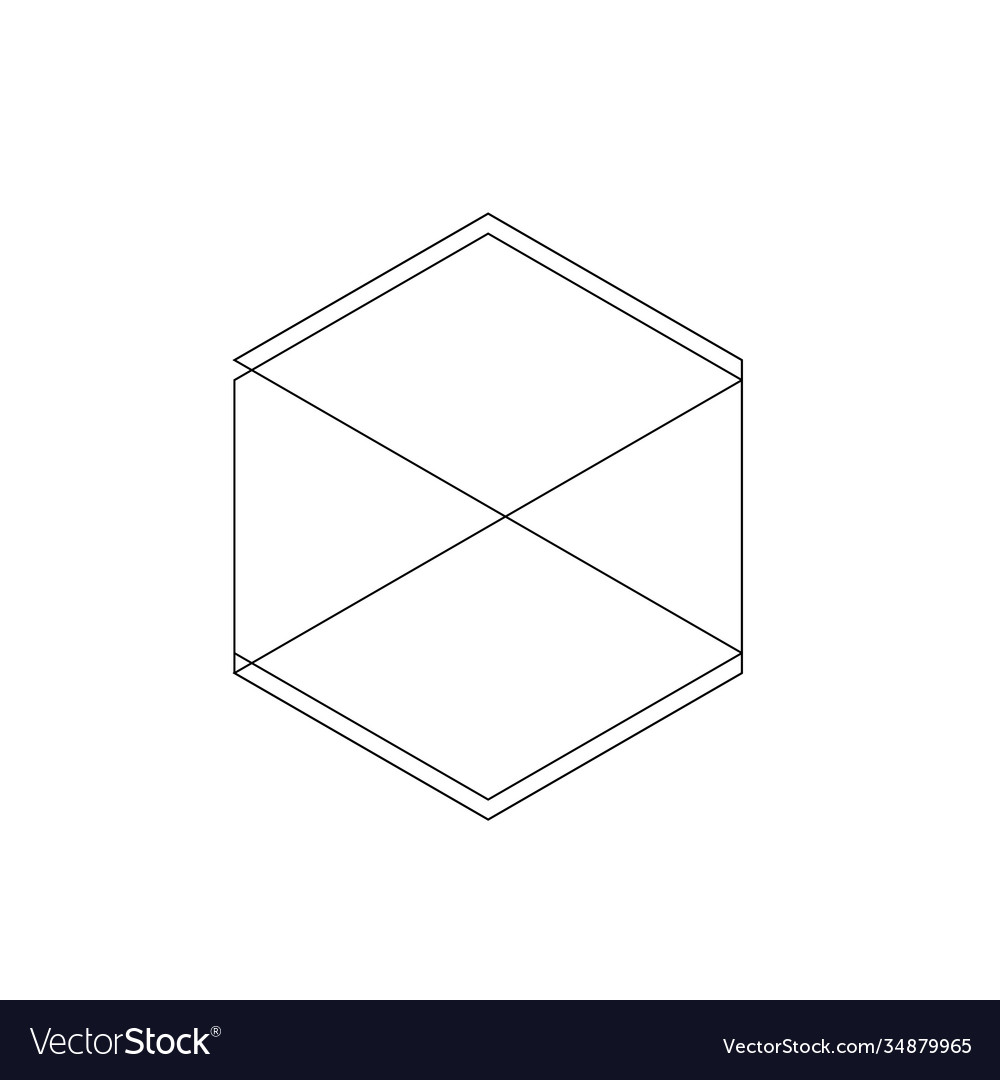 Hexagon for web background design communication vector image Hexagon for web background design communication