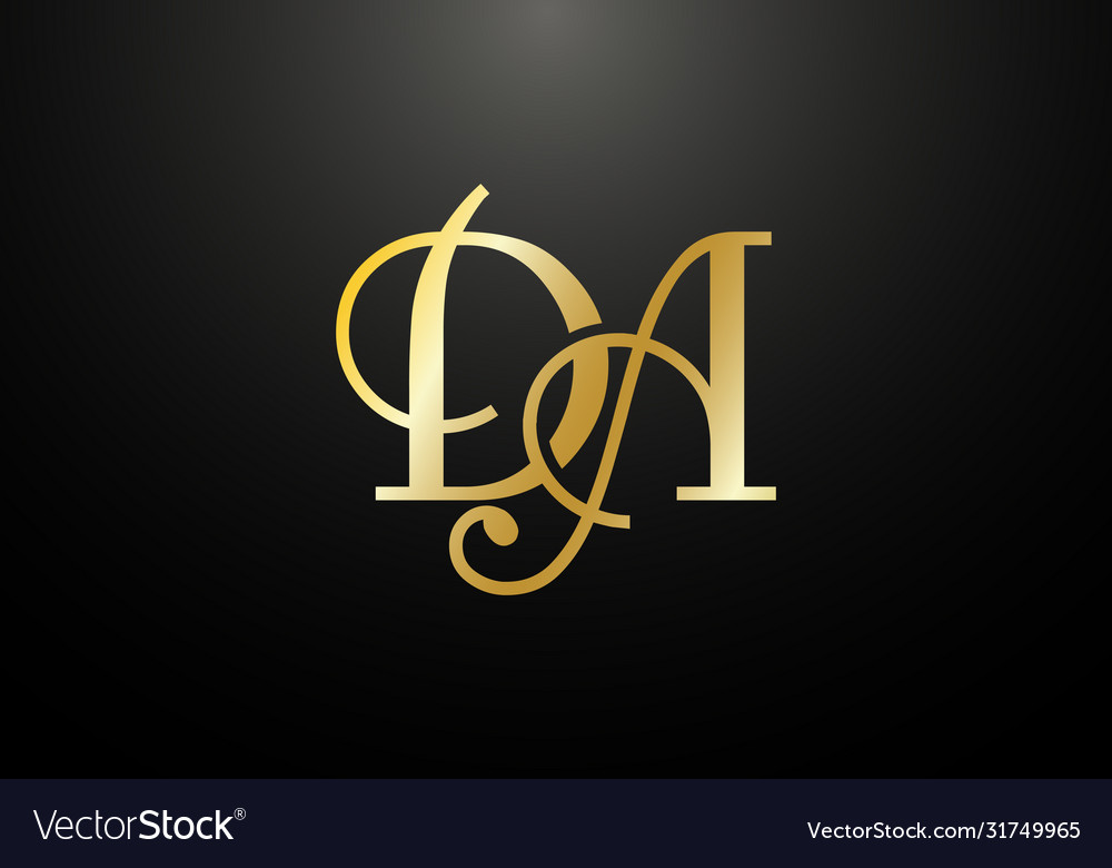 Initial Monogram Letter da Logo Design Vorlage