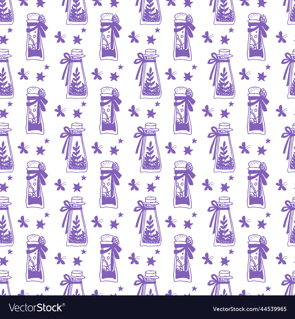 Magic concept seamless pattern Vector Image Magic concept seamless pattern