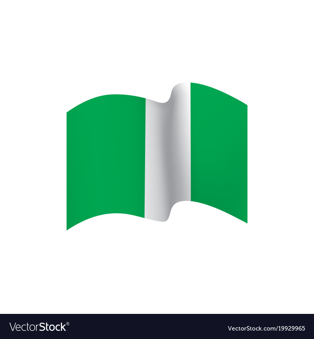 Nigeria flag Royalty Free Vector Image - VectorStock