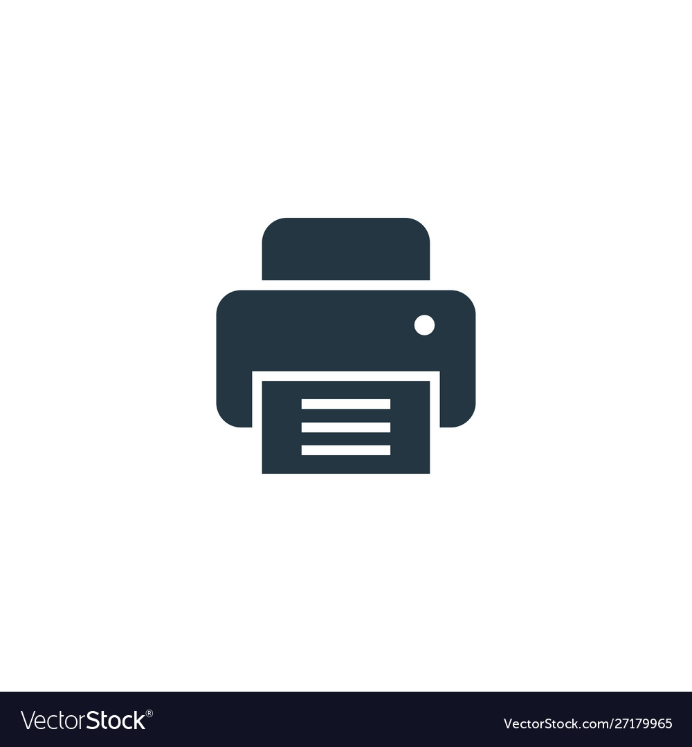 Printer icon simple element for web