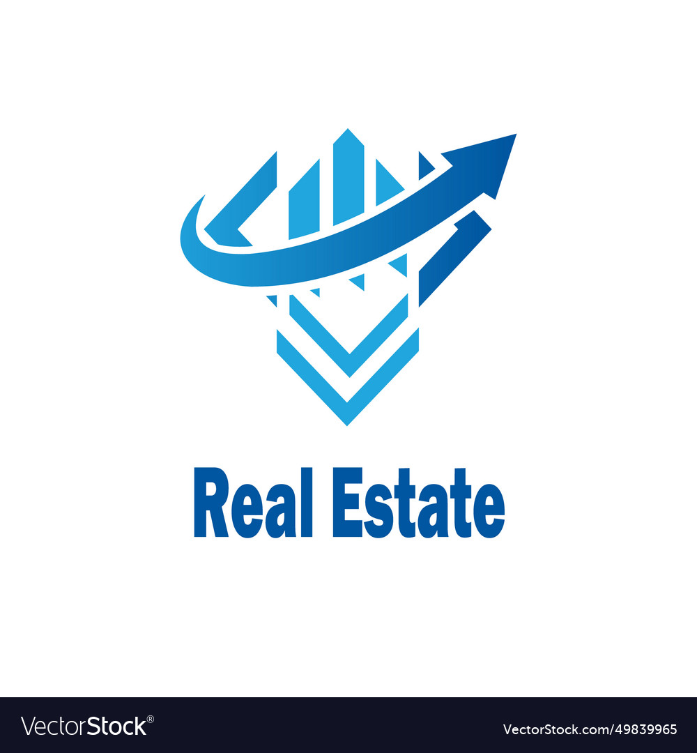 Real estate business logo template building Vector Image