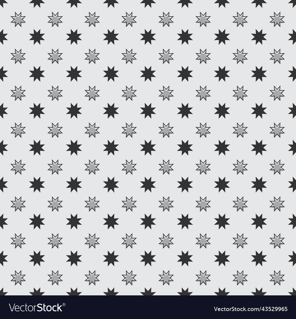 Simple stars seamless pattern background vector image Simple stars seamless pattern background