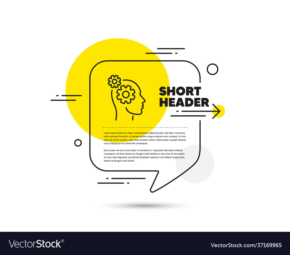 Thoughts line icon teamwork sign core value Vector Image Thoughts line icon teamwork sign core value