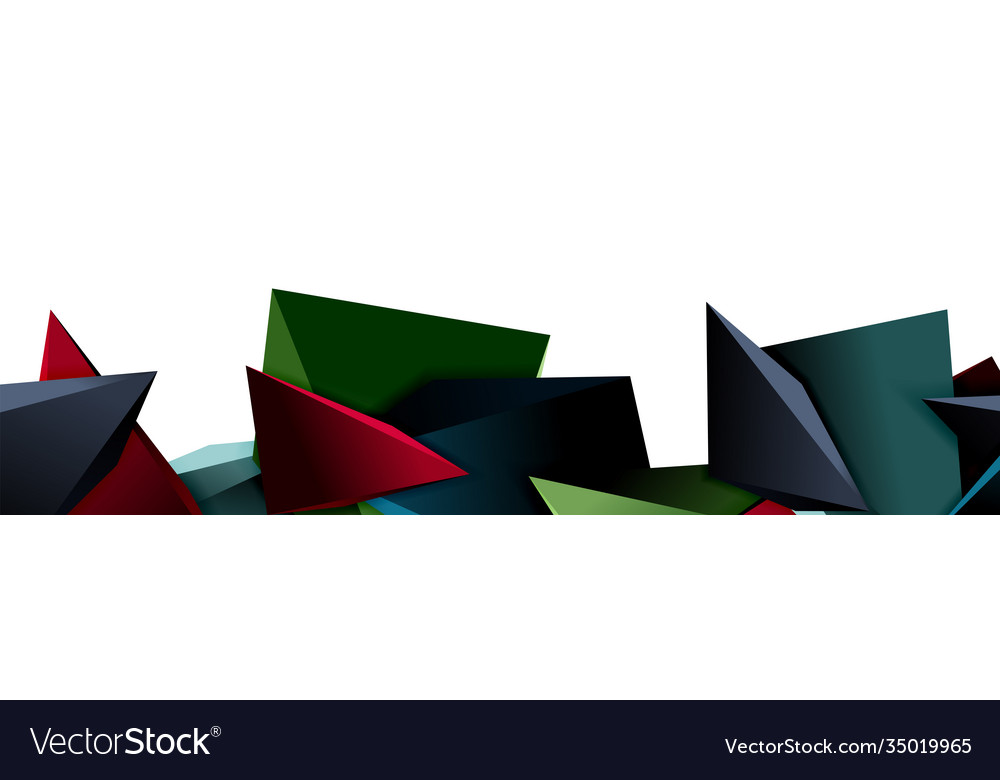 Triangle mosaic abstract background 3d triangular