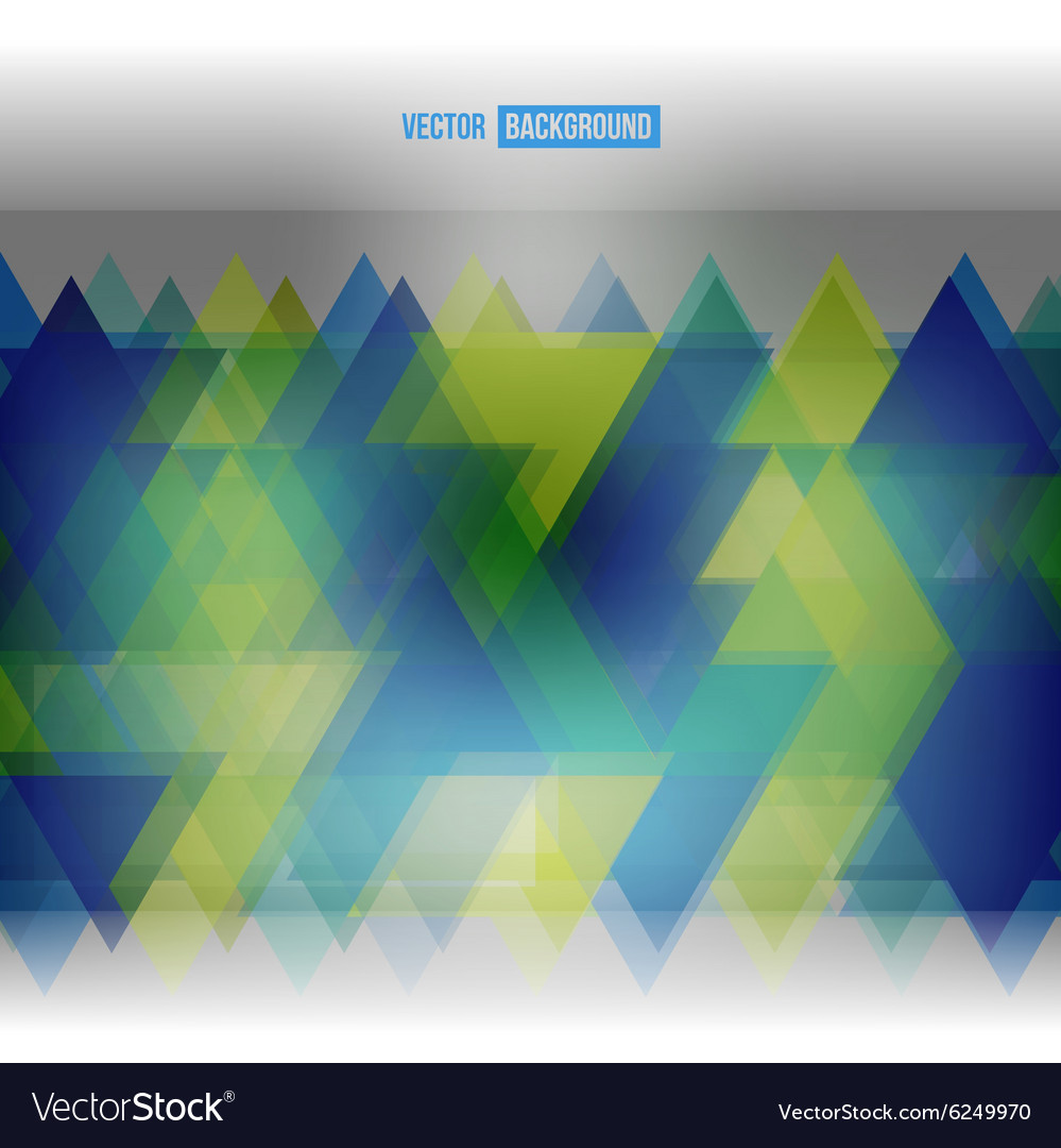Abstract geometric shape from color triangles