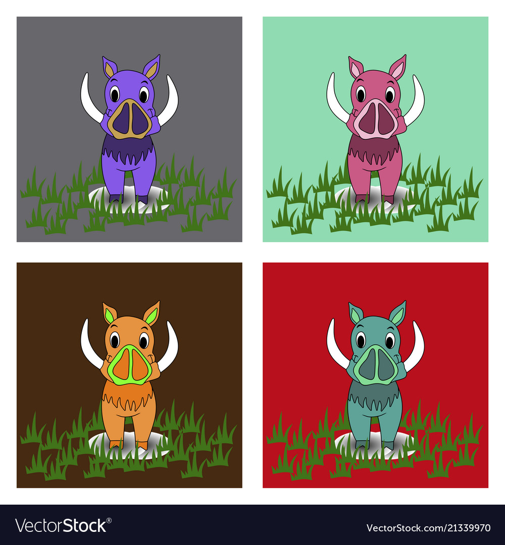Boar on a background