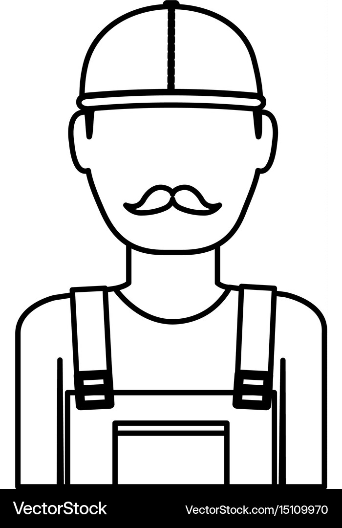 Construction worker icon Royalty Free Vector Image
