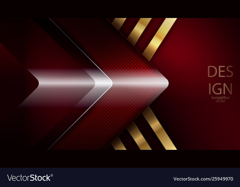 Dark red abstract background with shiny arrow