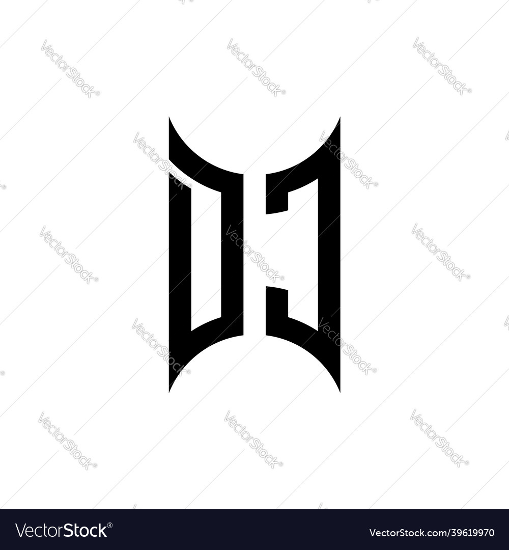 Dc logo monogram design template