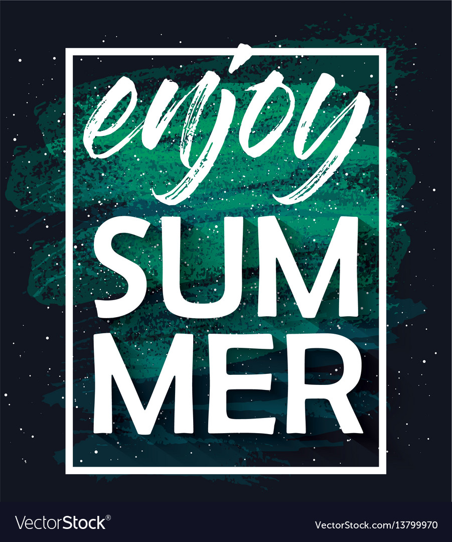 Enjoy summer poster