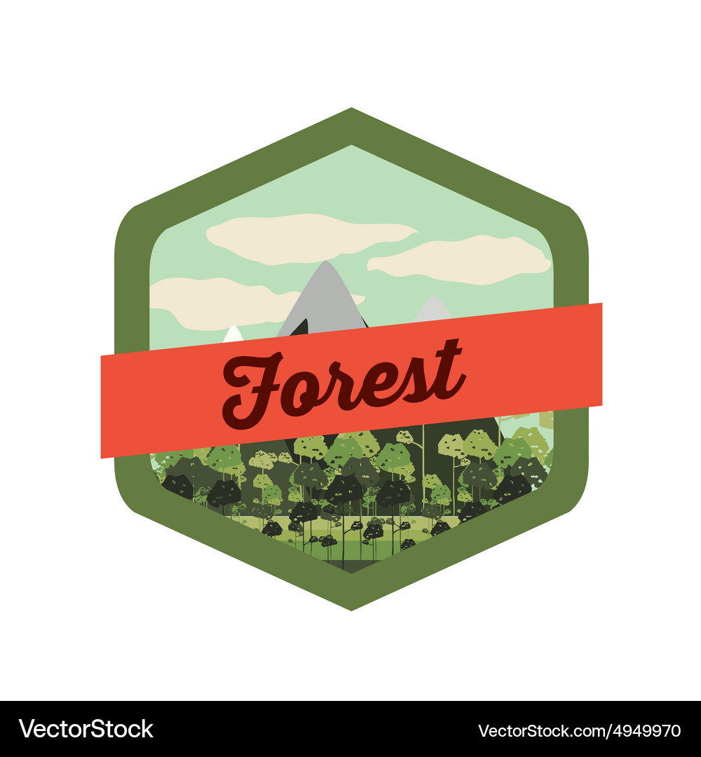Forest design Royalty Free Vector Image - VectorStock