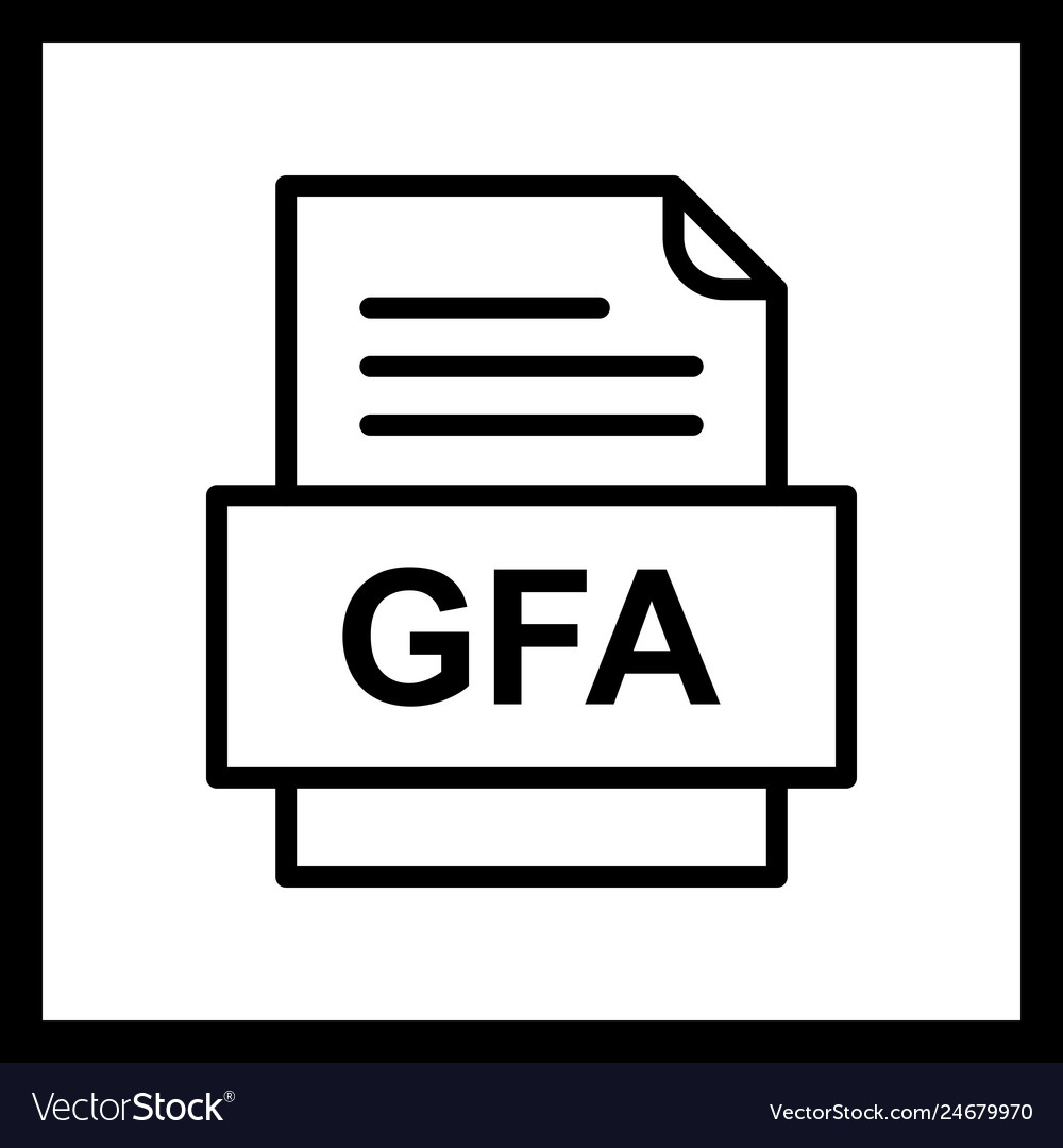Gfa file document icon