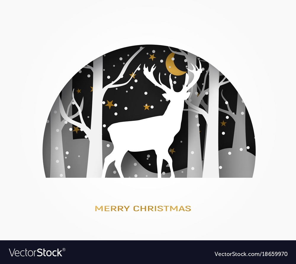 Download Hello Winter 3d Abstract Paper Cut Of Royalty Free Vector