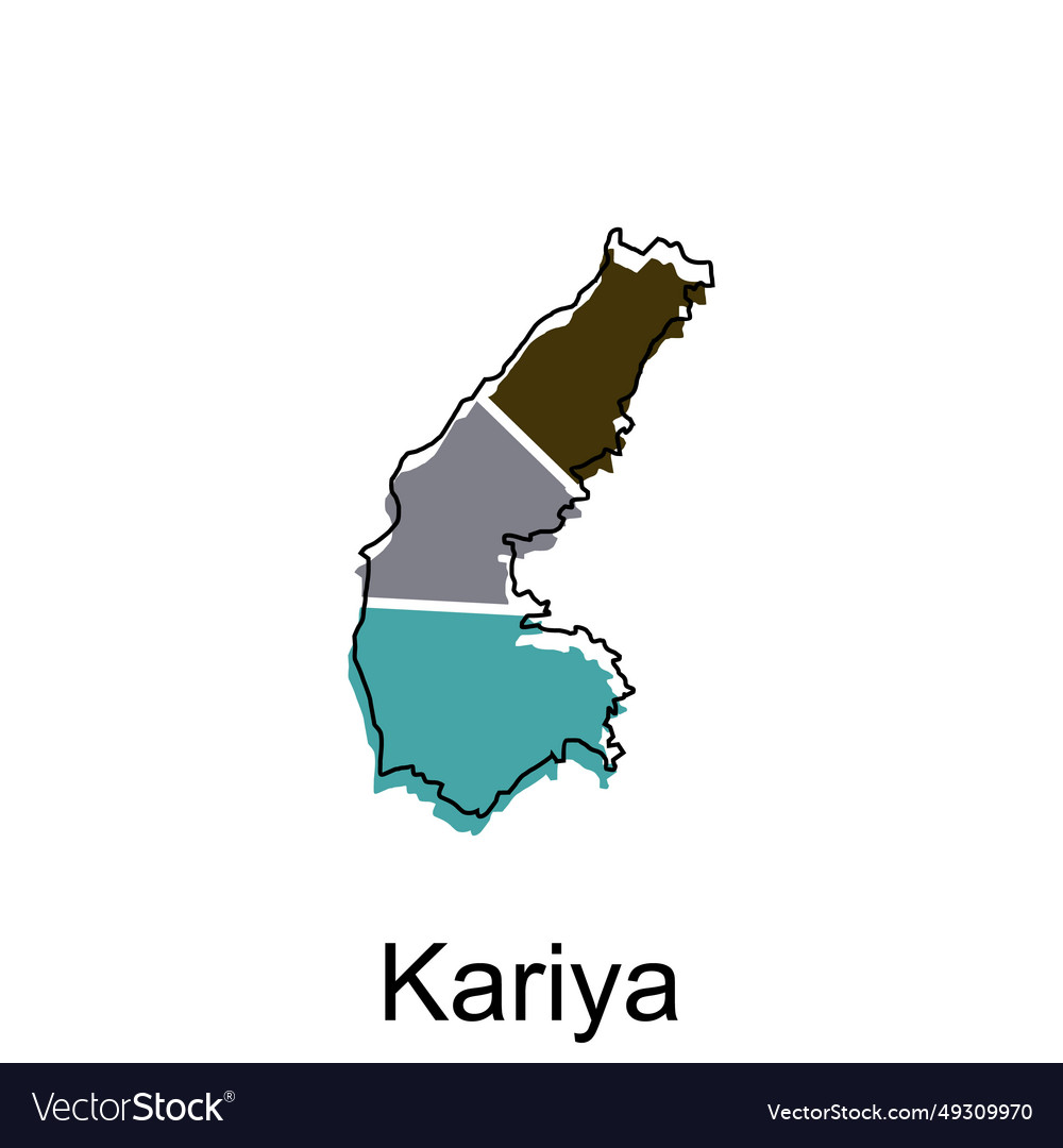 Map city of kariya design high detailed Royalty Free Vector