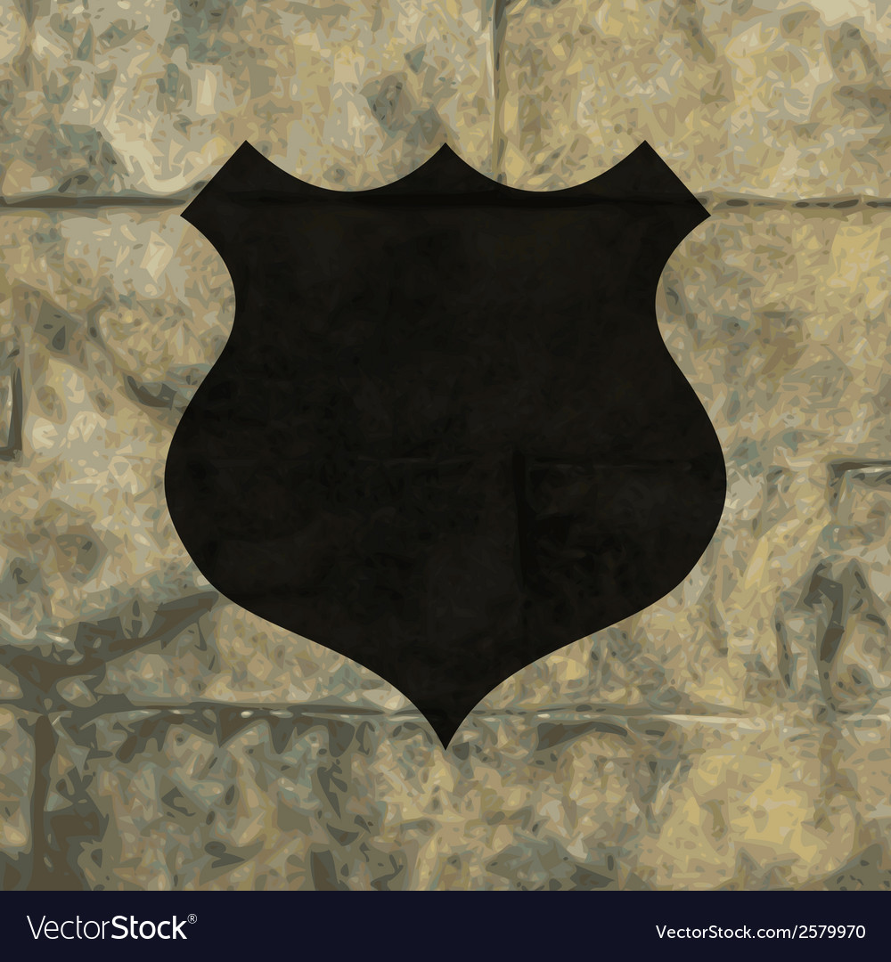Shield flat modern web button and space for your
