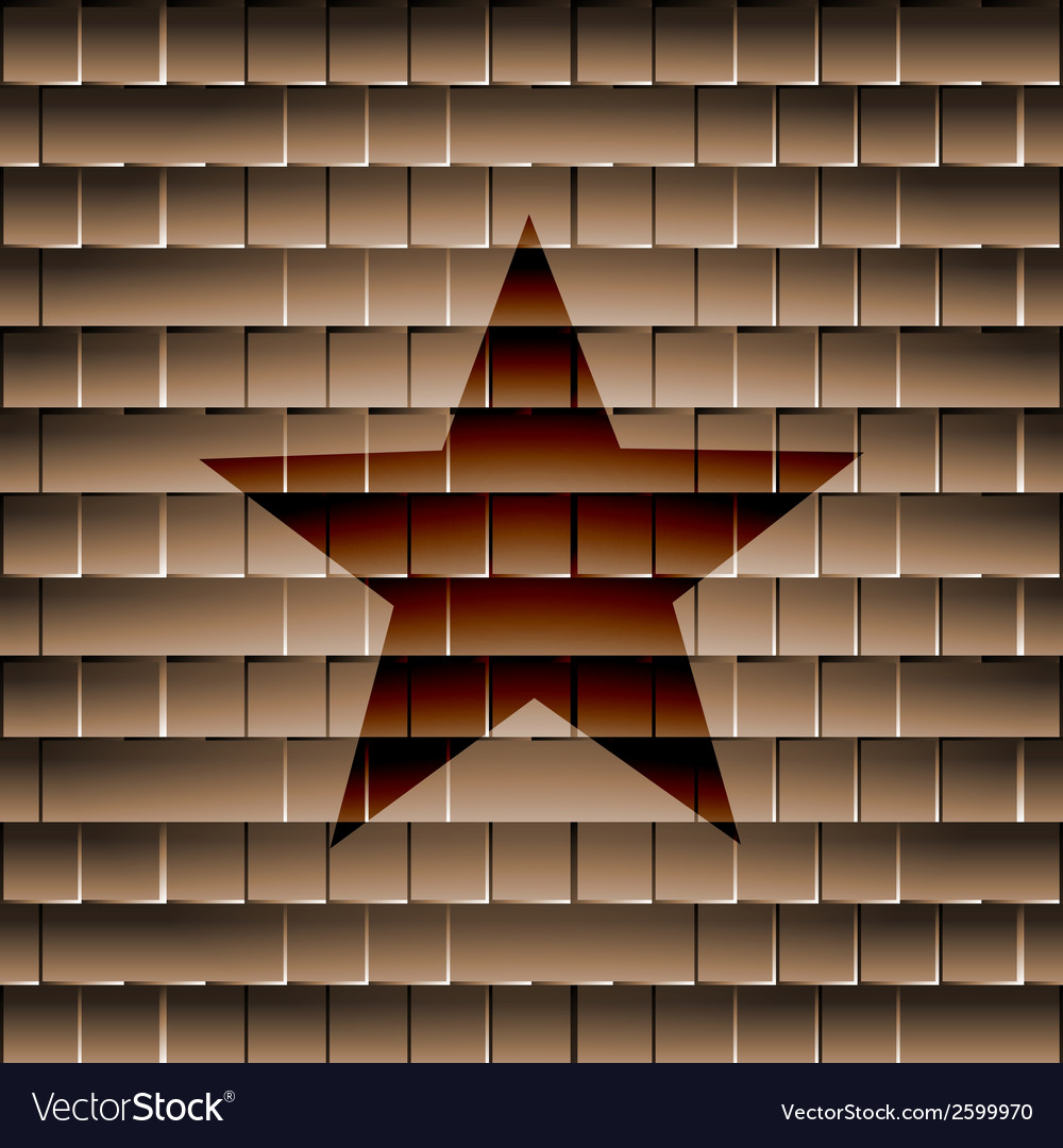 Star flat modern web button and space for your