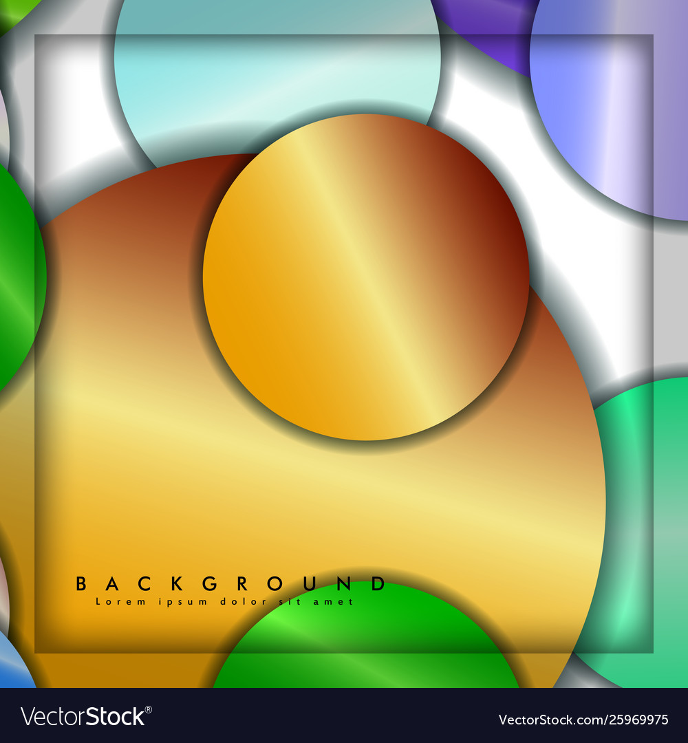 Abstract circle background with color gems Vector Image Abstract circle background with color gems