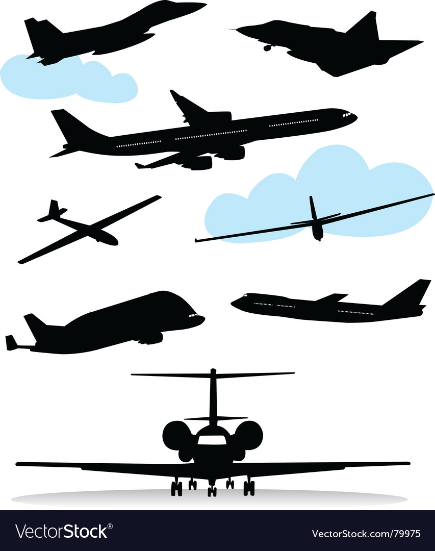 Airplane Silhouettes