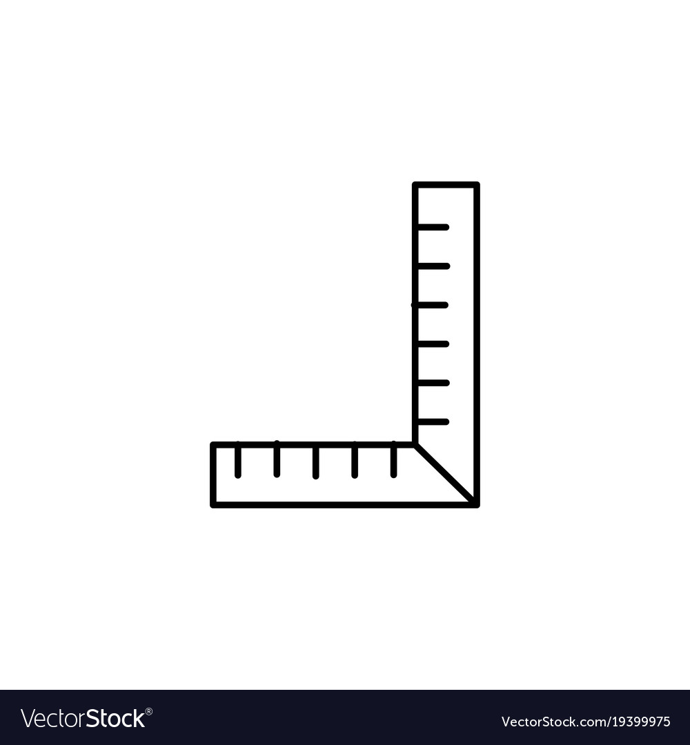 Corner ruler icon