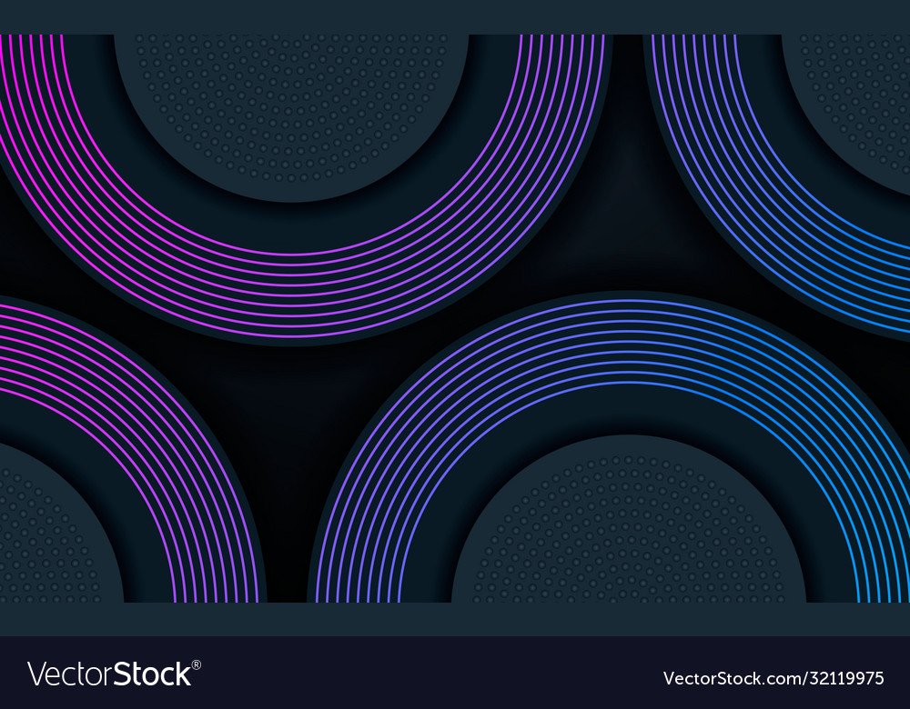 Dark abstract overlap layers background blue vector image Dark abstract overlap layers background blue