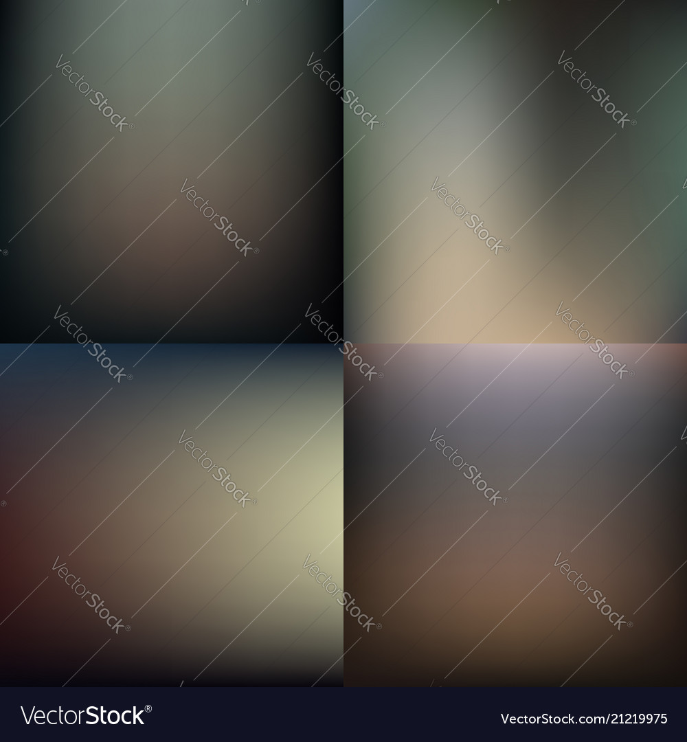 Dark blurred background set design Royalty Free Vector Image