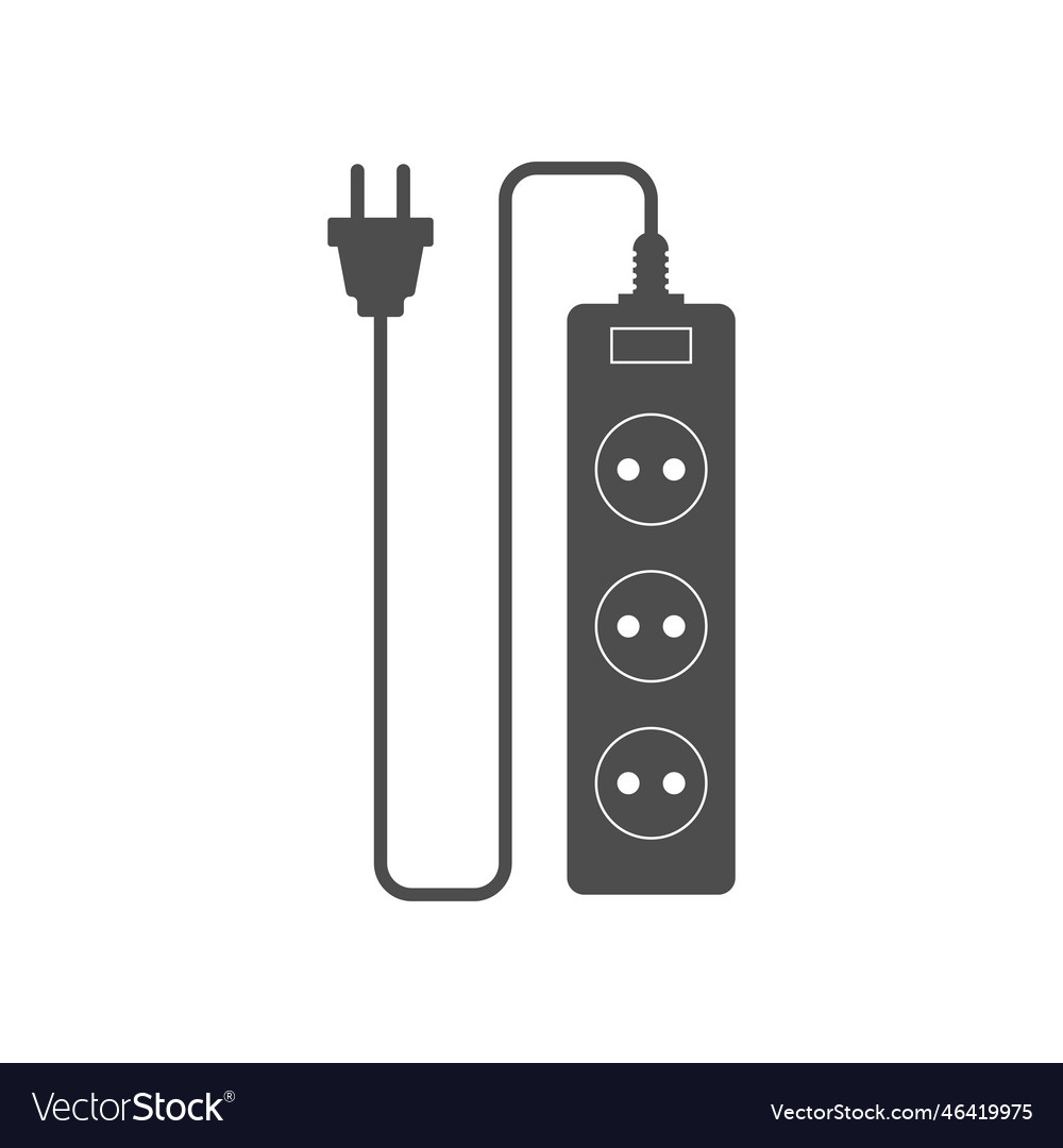 Extension cord simple icon