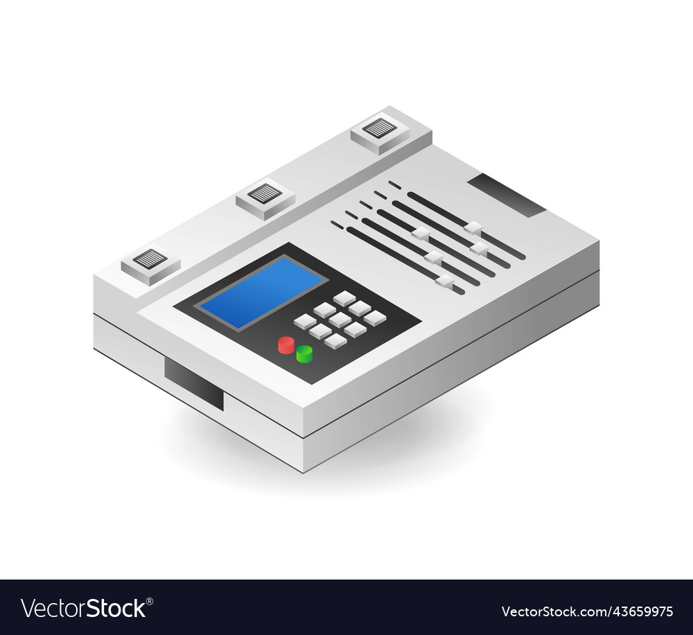 Futuristic data analysis control tool vector image Futuristic data analysis control tool