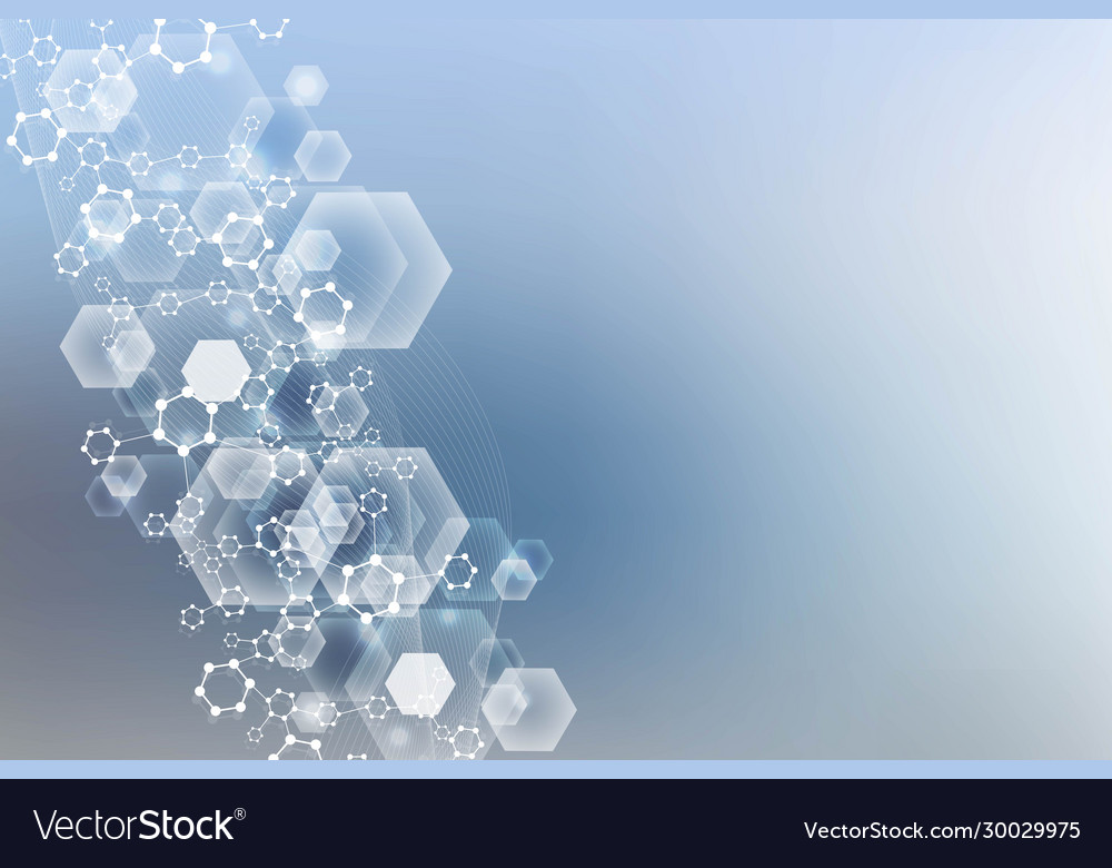 Hexagonal abstract background big data