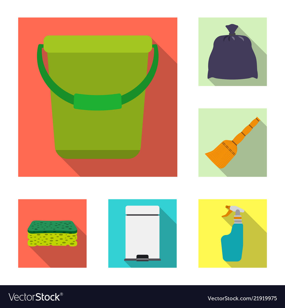 Isolated object of cleaning and service icon vector image Isolated object of cleaning and service icon