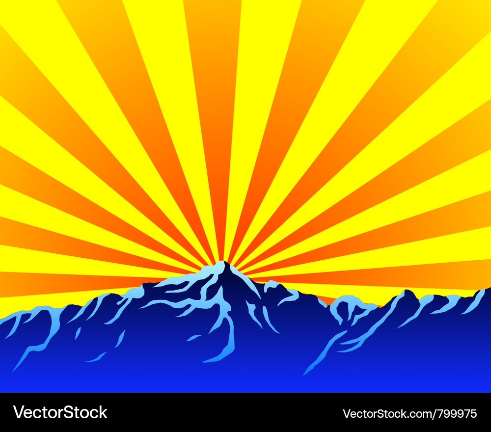 Mountains Royalty Free Vector Image - VectorStock