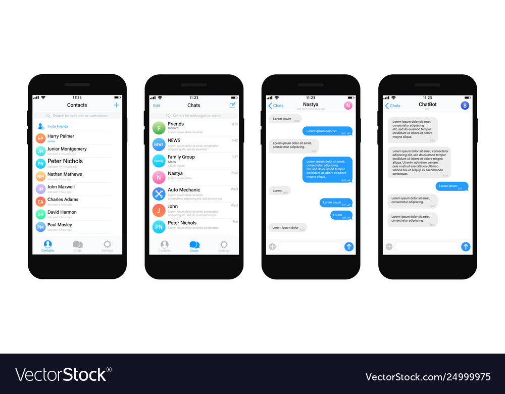 Download Mockup Chat Telegram Vector Images 17