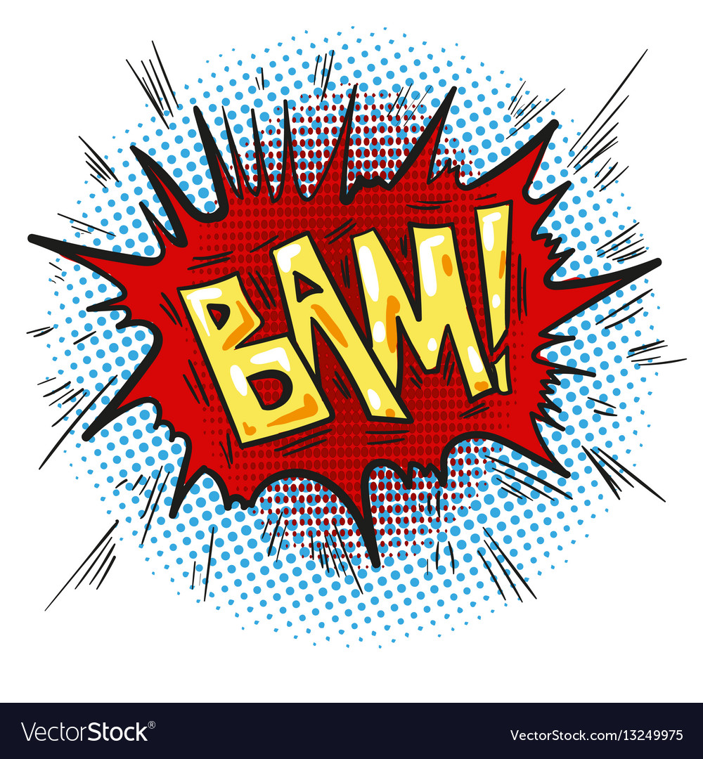 Retro Speech Bubble - Bam