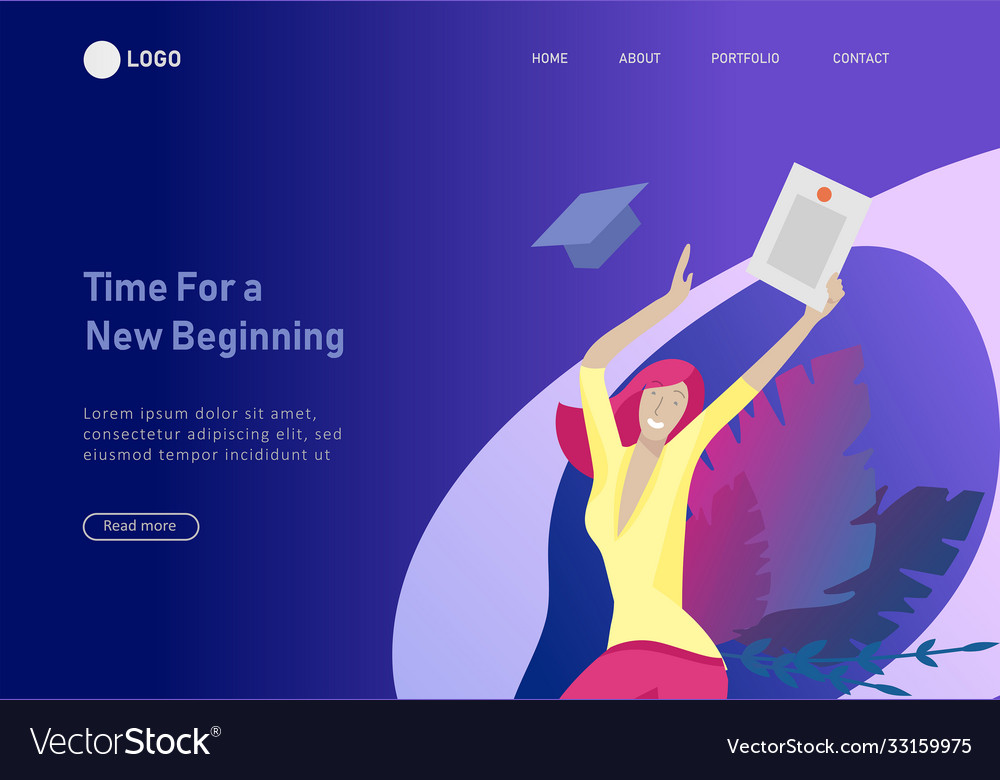 Set web page design templates with relaxed Vector Image Set web page design templates with relaxed