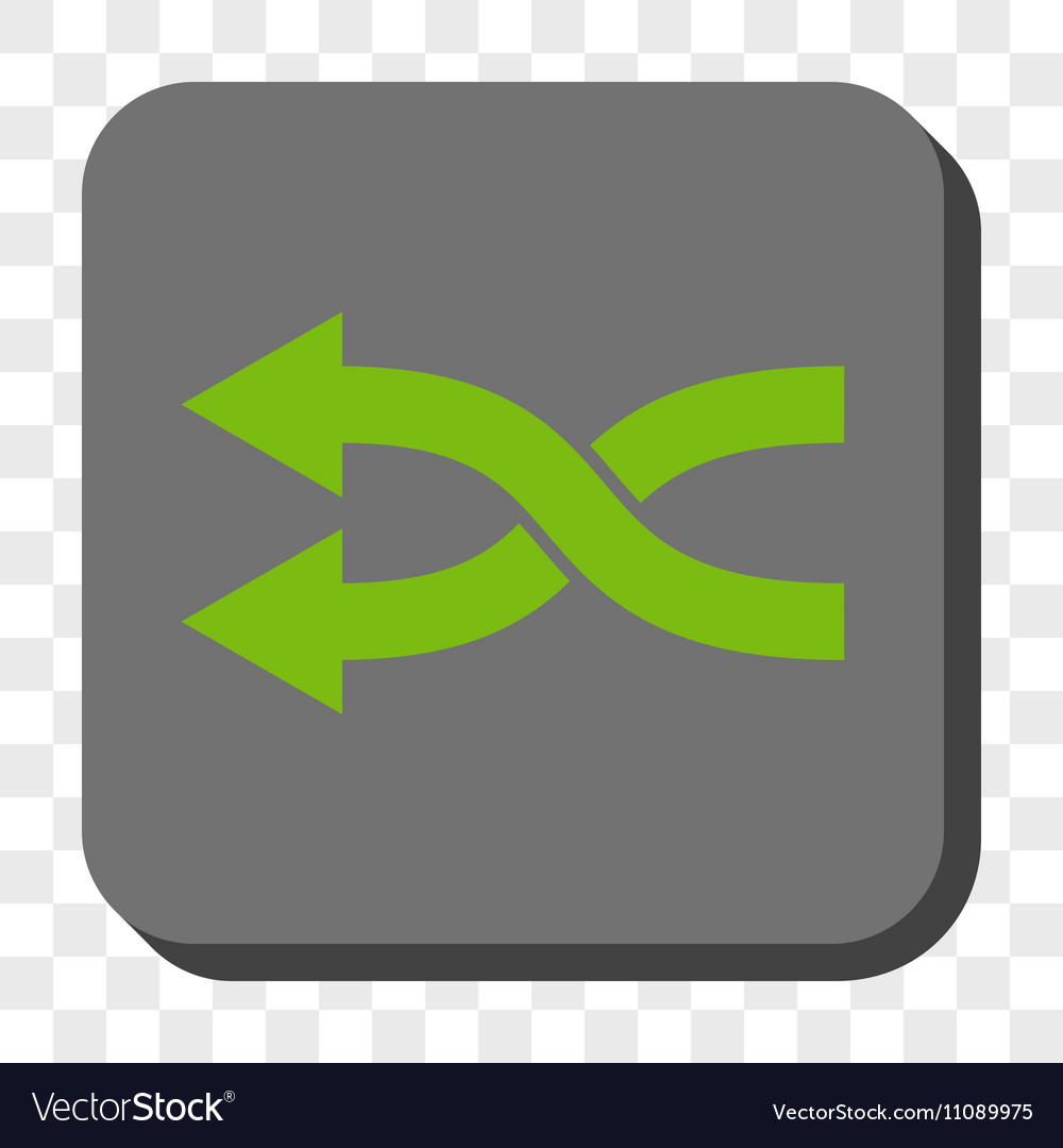 Shuffle arrows left rounded square button