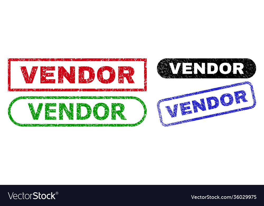 Vendor rectangle watermarks using corroded style