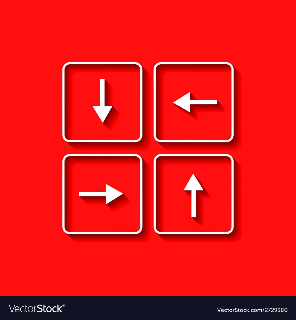 Arrows buttons keyboard
