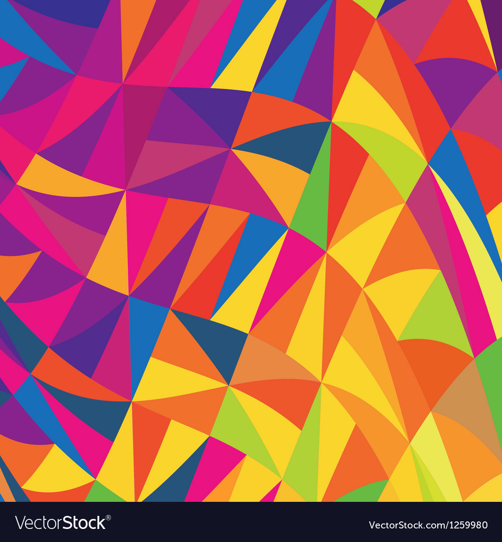Colorful Geometric Triangle Background