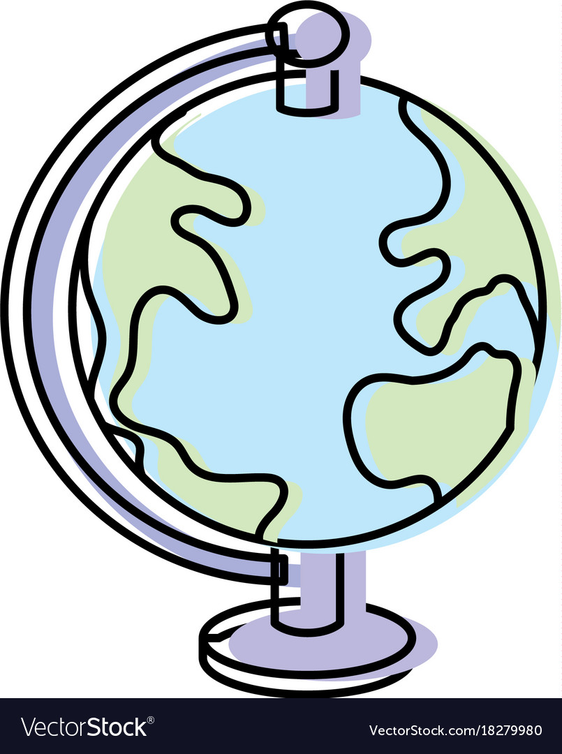 Earth planet map desk object