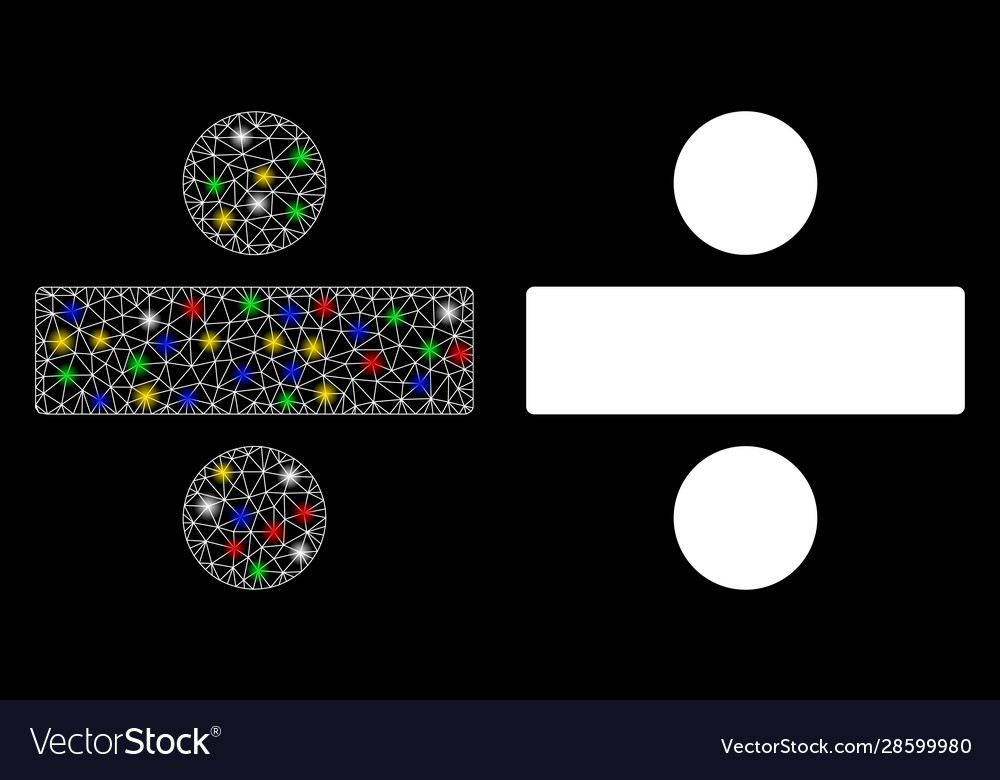 Flare mesh network divide math operation icon