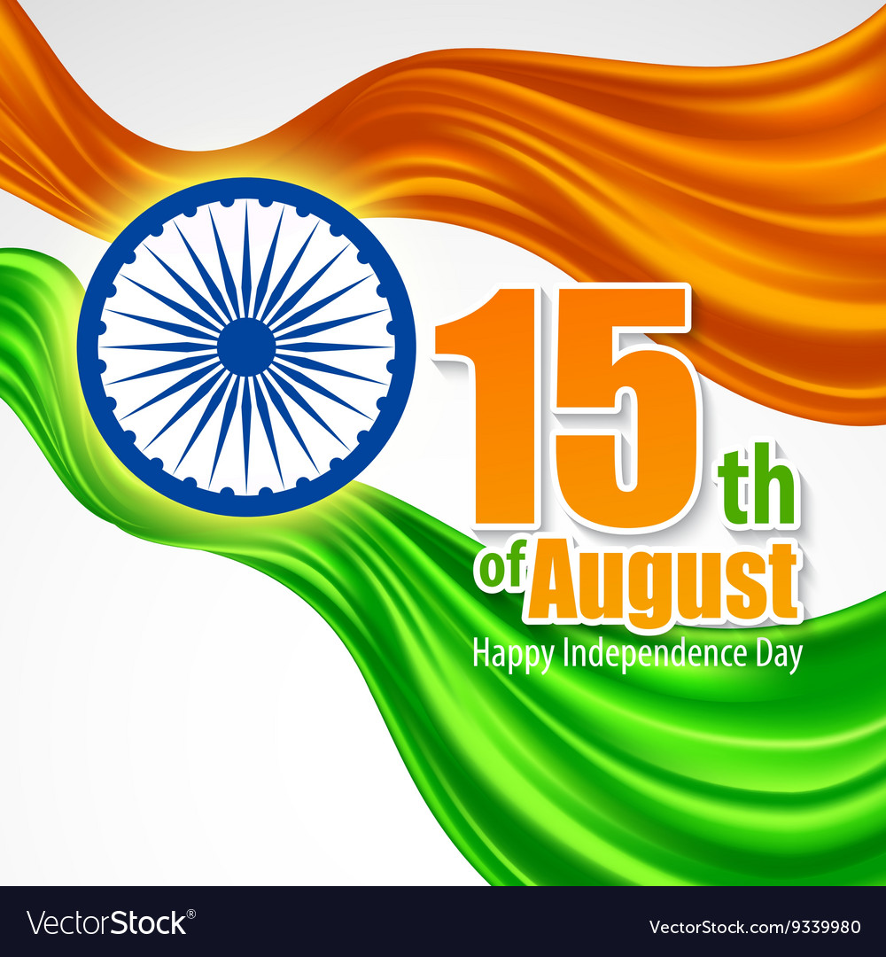 Independence day india background template Vector Image