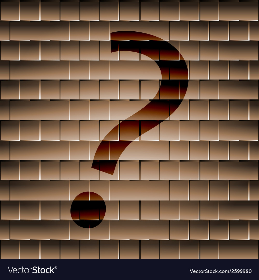 Question mark flat modern web button and space