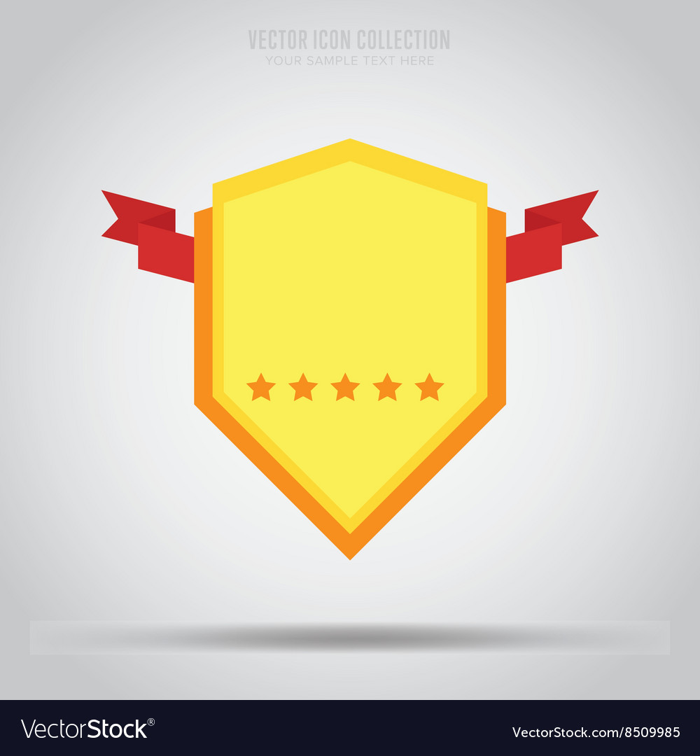 Abstract isolated badge label or sticker Vector Image