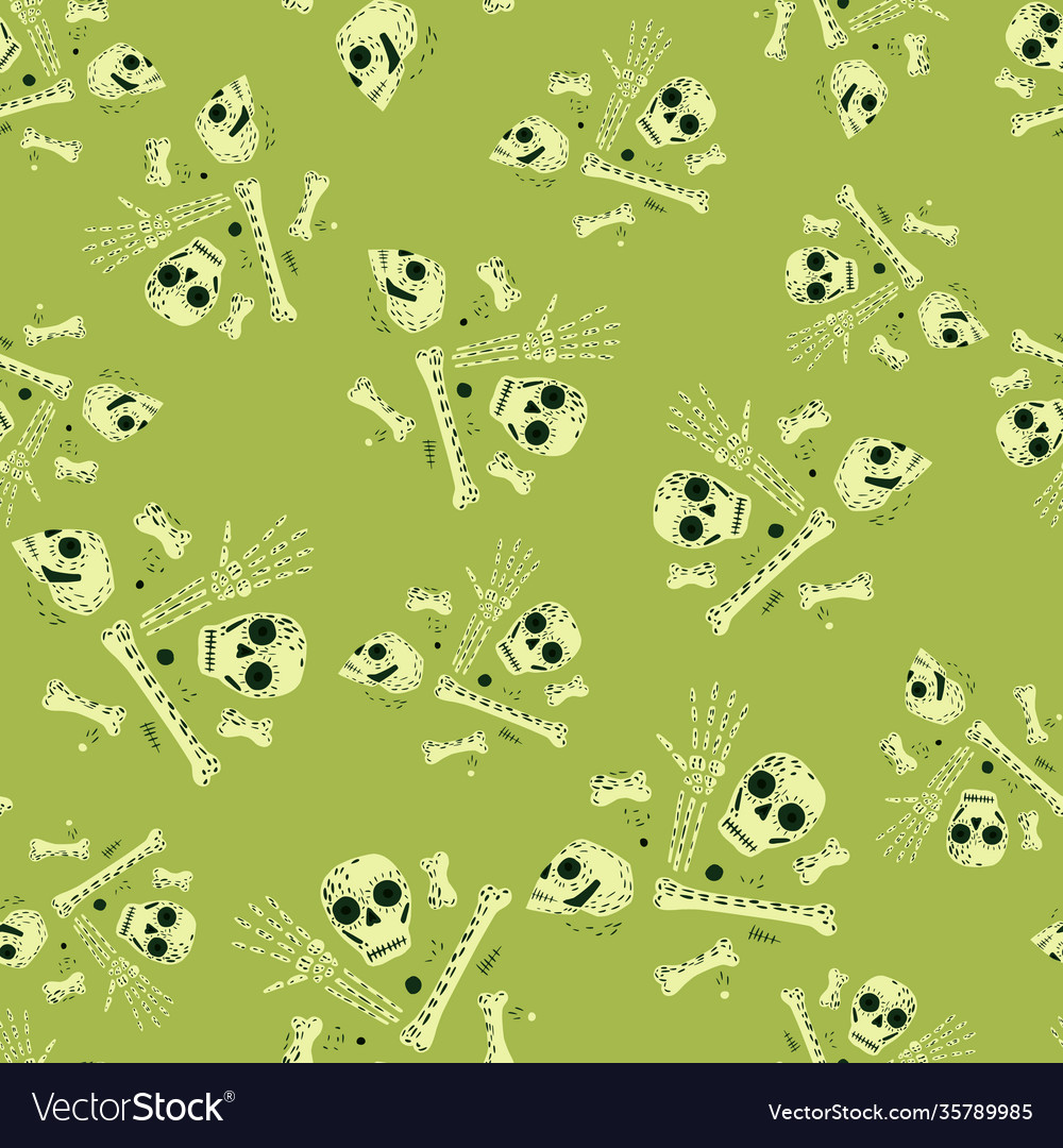 Abstract random seamless pirate style pattern vector image Abstract random seamless pirate style pattern
