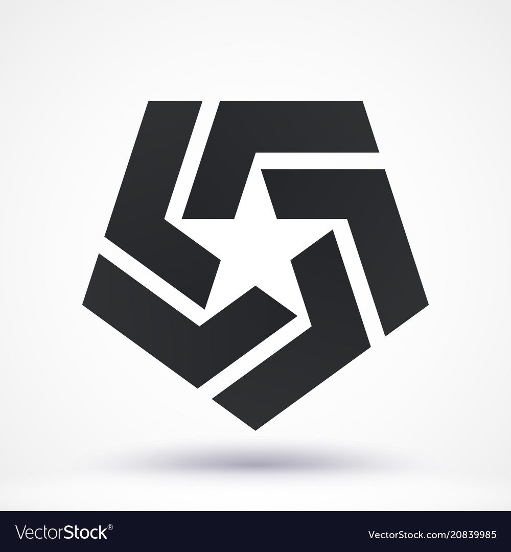 Abstract star logo Royalty Free Vector Image - VectorStock