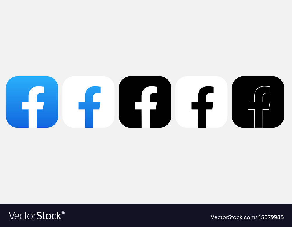 facebook app icon vector