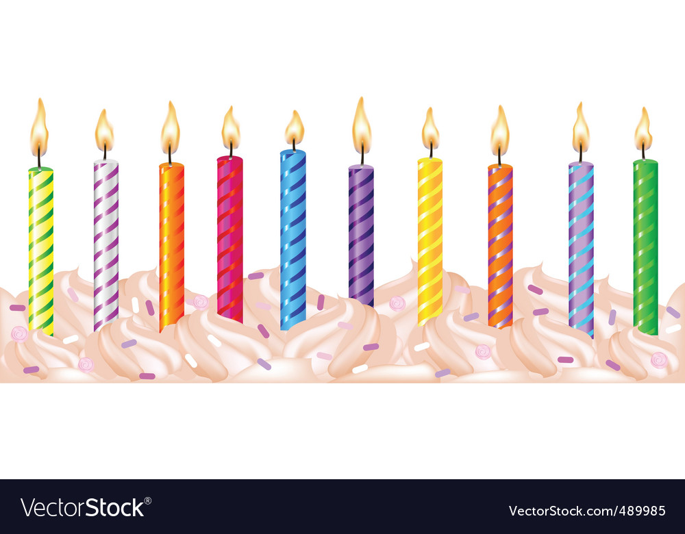 birthday candle vector